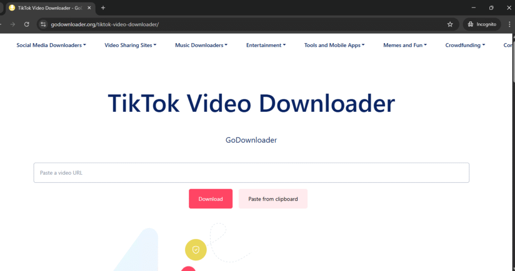Tiktok video downloader