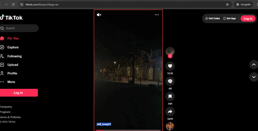 tiktok video copy url